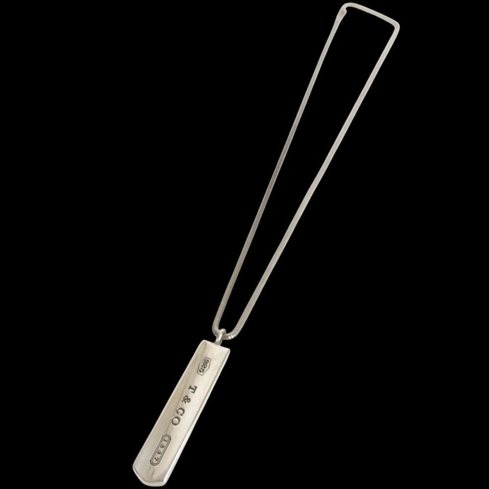 Tiffany & Co. Silver Ag925 Bar Necklace ✨🤩 - Picture 6 of 13